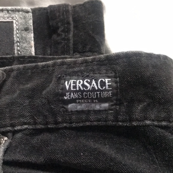 Versace Couture black velvet pants - Picture 2 of 11